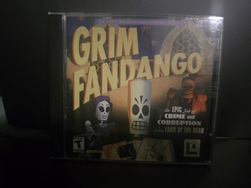 Grim Fandango PC Video Game CD-ROM, 2-Disc Set - Teen (13+) LucasArts VERY GOOD