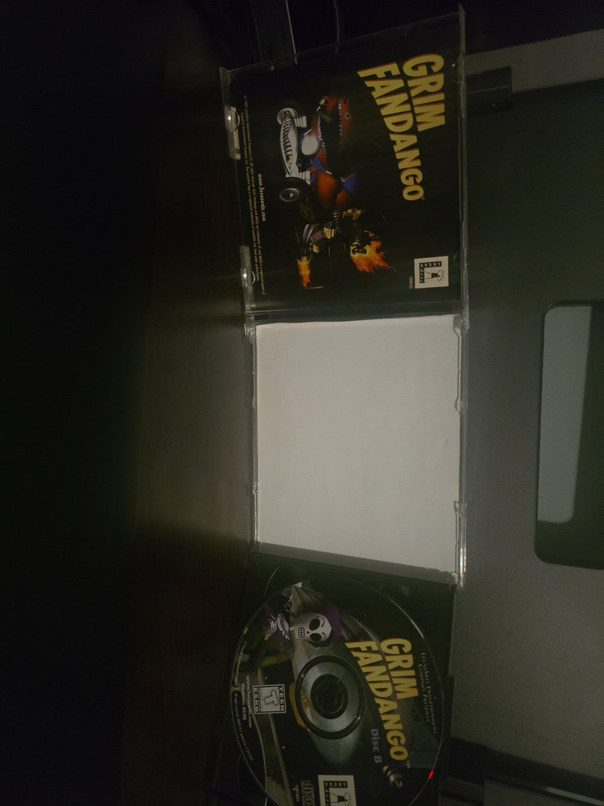 Grim Fandango PC Video Game CD-ROM, 2-Disc Set - Teen (13+) LucasArts VERY GOOD