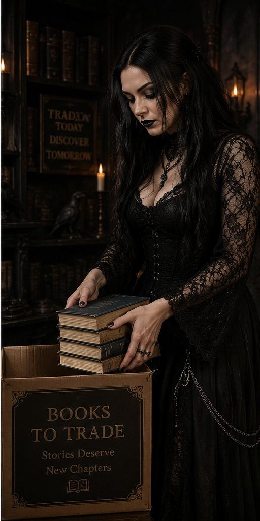 Trading books in for credit at The Ink Crypt